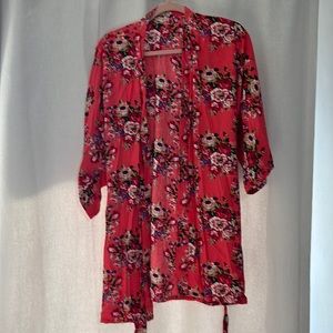 Floral Bathrobe